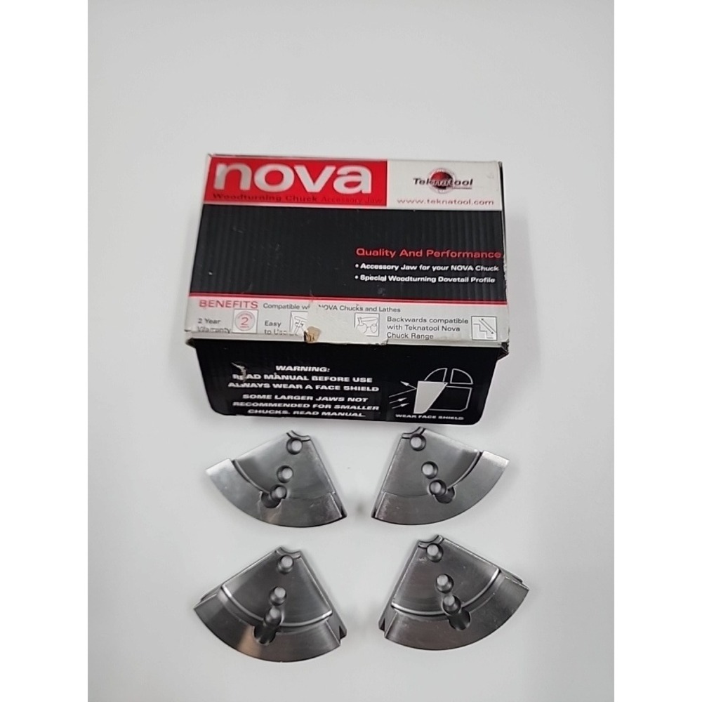 Nova Titan III Bowl Jaws Woodturning Chuck Accessory Teknatool Silver Steel